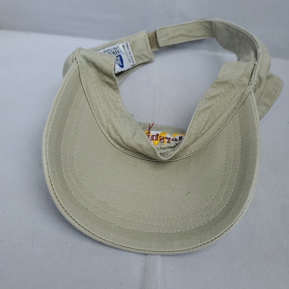 CMU Leadership Camp Beige Adjustable Strapback Visor Hat One Size Embroidered - Picture 6 of 7